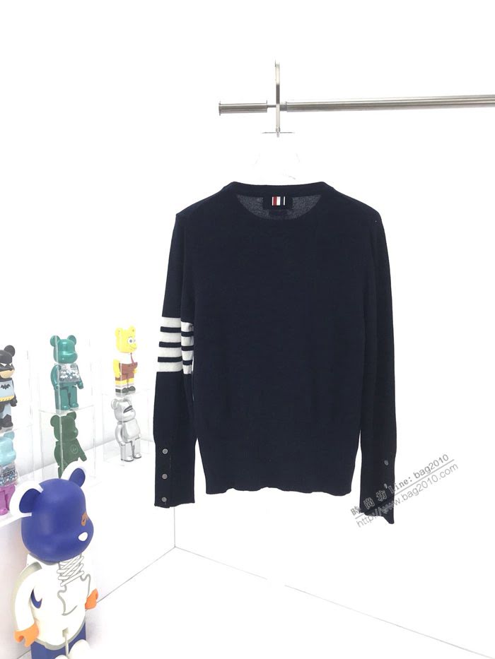 ThomBrowne男裝 TB秋冬新款圓領毛衣 湯姆布朗20FW秋冬新款羊絨衫  ydi3536